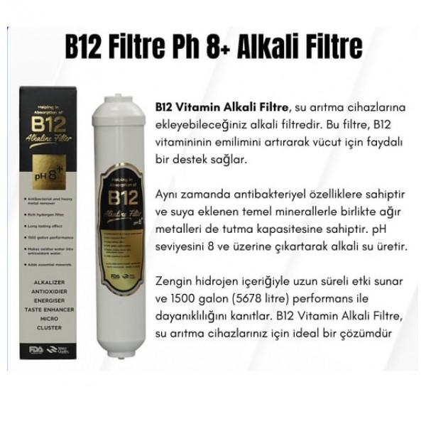 Aquatürk B12 Vitamin Alkali Filtre Aquatürk B12 Vitamin Alkali Filtre
